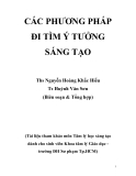 Các phương pháp đi tìm ý tưởng sáng tạo từ Thạc sĩ Nguyễn Hoàng Khắc Hiếu, Tiến sĩ Huỳnh Văn Sơn