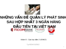 Vấn đề quản lý phát sinh sau hợp nhất 3 ngân hàng đầu tiên tại Việt Nam