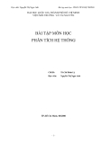 Bài tập phân tích hệ thống môn học: Tổng hợp [mới nhất]