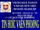 Tin Học Văn Phòng: Microsoft Word (Phần 2) - Lê Nguyên Phương
