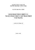 Giải pháp phát hiện và ngăn chặn truy cập trái phép vào mạng: Luận văn