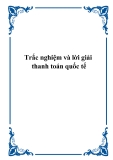 Trắc nghiệm thanh toán quốc tế: Lời giải chi tiết