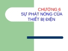 Sự Phát Nóng của Thiết Bị Điện: Cơ Sở Khí Cụ Điện - Chương 6