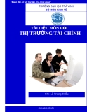 Tài liệu môn học thị trường tài chính - GV Lê Trung Hiếu