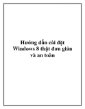 Hướng dẫn cài đặt Windows 8 đơn giản và an toàn nhất