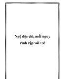 Ngộ độc chì, mối nguy rình rập với trẻ
