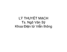 Lý Thuyết Mạch: Các Khái Niệm Cơ Bản Về Mạch Điện - Chương 1