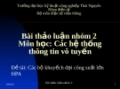 Bài thảo luận: các hệ thống thông tin vô tuyến