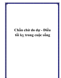 Chần chừ do dự - Điều tối kỵ trong cuộc sống