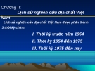 Lịch sử nghiên cứu địa chất Việt Nam: Chương II