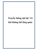 Truyền thông nội bộ: Vũ khí không thể bỏ qua để thành công