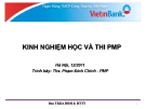 Kinh nghiệm học và thi PMP hiệu quả, chuẩn nhất