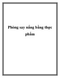 Phòng say nắng bằng thực phẩm