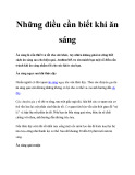 Những điều cần biết khi ăn sáng