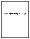Món ngon chống mất ngủ
