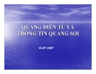 Quang điện tử và thông tin quang sợi: Chương 1 (Tổng quan)