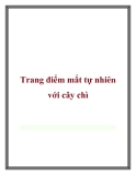 Trang điểm mắt tự nhiên với cây chì