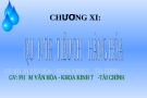Quá trình tiêu thụ hàng hóa CHƯƠNG XI: Tổng quan và phân tích