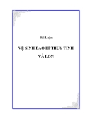 Vệ sinh bao bì thủy tinh và lon