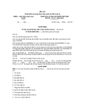 Quyết định chuẩn bị đầu tư dự án UBND: Mẫu số 2 (Cấp thẩm quyền phê duyệt)