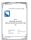 Lợi nhuận, Doanh lợi: Mối quan hệ giữa Doanh lợi và Rủi ro (Luận văn)