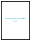 Thay đổi tính năng tự động tích hợp của Google+