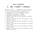 Bài tập kỹ thuật ghép nối MT&GD: Tổng hợp chương và giải pháp