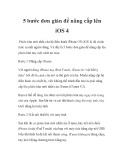 5 bước đơn giản để nâng cấp lên iOS 4