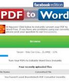 Chuyển file PDF thành file Word