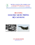 Đề cương giáo dục quốc phòng hệ cao đẳng Trường CĐ Công nghiệp cao su chuẩn nhất