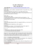 Xác suất và thống kê toán Đề kì 1 năm học 2012