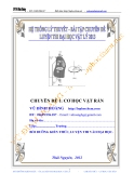 Chuyên đề 1: Cơ học vật rắn