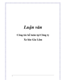Công tác kế toán tại Công ty Xe lửa Gia Lâm: Luận văn chi tiết