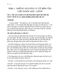 Trả lời câu hỏi Mác Lênin: Những nguyên lý cơ bản của chủ nghĩa Mac-Lênin
