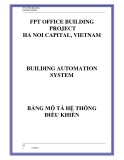 Thiết kế hệ thống điều khiển Tòa nhà FPT Office Building, Dự án Tòa nhà FPT Office Building, Hà Nội, Việt Nam