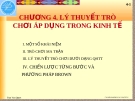 Lý Thuyết Trò Chơi: Ứng dụng trong Kinh Tế (mới nhất)