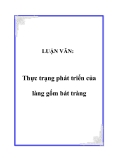 LUẬN VĂN:Thực trạng phát triển của làng gốm bát tràng 