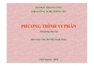 Phương Trình Vi Phân: Tuyển Tập Bài Giải Chi Tiết từ Ths. Bùi Thị Thanh Xuân