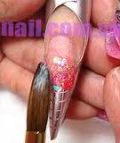 Đắp móng nhũ kết hợp cọ râu