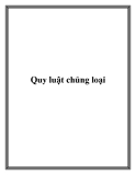 Quy luật chủng loại