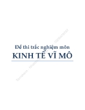 Đề trắc nghiệm kinh tế vĩ mô: Tổng hợp [Năm]
