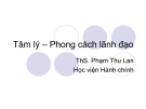 Tâm lý – Phong cách lãnh đạo
