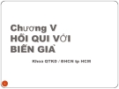 Hồi quy với biến giả: Chương V (Phân tích hồi quy)
