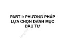Phương Pháp Lựa Chọn Danh Mục Đầu Tư: Hướng Dẫn Chi Tiết Phần I