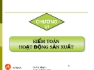 Kiểm toán hoạt động sản xuất: Chương VI kiểm toán