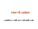 CHƯƠNG V: HỒI QUY VỚI BIẾN GIẢ