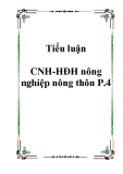Tiểu luận CNH-HĐH nông nghiệp nông thôn P.4