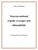 Đề tài " Nonconventional ergodic averages and nilmanifolds "