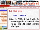 Công ty trách nhiệm hữu hạn một thành viên: [Thêm thông tin chi tiết về công ty, ví dụ: tên cụ thể, lĩnh vực hoạt động]