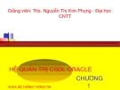 Hệ quản trị CSDL ORACLE: Nguyễn Thị Kim Phụng
